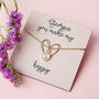 Personalised Gold Rose Quartz Gemstone Necklace Card, thumbnail 1 of 6