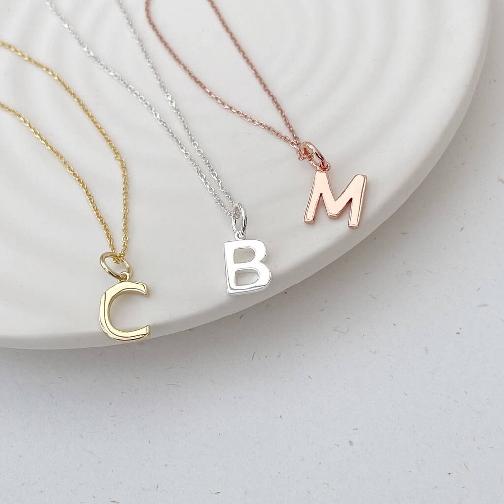 Letter Initial Necklace, 1 of 5