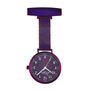 Silver And Purple Mesh Nurse Fob Watch, thumbnail 2 of 2