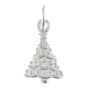 Personalised Christmas Tree Solid Silver Charm, thumbnail 6 of 8