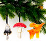 Fly Agaric Mushroom Wooden Hanging Decoration, thumbnail 4 of 5