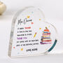 Personalised Heart Acrylic Plaque Gift For Teacher, thumbnail 1 of 4