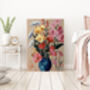 Pink Flower Vase Portrait Art Print, thumbnail 4 of 4