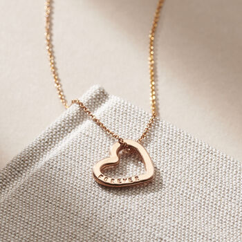 Personalised Medium Message Heart Necklace, 4 of 9