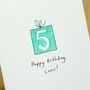 Personalised ‘Birthday Present’ Handmade Card, thumbnail 8 of 12