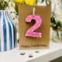 Personalised 2nd Birthday No. Two Wooden Keepsake Card, thumbnail 5 of 9