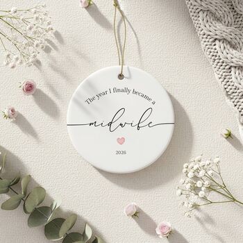 Personalised Midwife Graduation Bauble 2026, 4 of 7