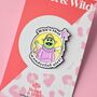 Who's That Girl Enamel Pin Badge, thumbnail 1 of 4