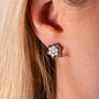 Royal Pearl Flower Studs, thumbnail 2 of 4