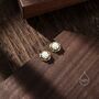 White Opal Thorn Claw Stud Earrings, thumbnail 4 of 11