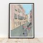 Venice Grand Canal Illustration Print, thumbnail 4 of 4