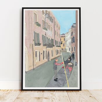 Venice Grand Canal Illustration Print, 4 of 4