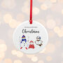 Personalised Snowman Family Christmas Ornament, thumbnail 2 of 5