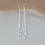 Sterling Silver Dangly Contessa Cascade Earrings, thumbnail 2 of 4