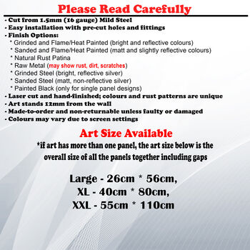 Contemporary Abstract Metal Wall Art For Home Or Garden Walls, 2 of 11