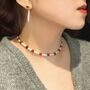 Red Agate And Lute Pearl Necklace, thumbnail 2 of 4