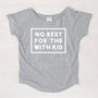'No Rest For The With Kid' Women's Loose Fit T Shirt, thumbnail 4 of 5