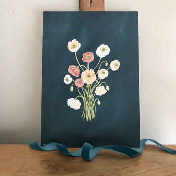 Poppy Flowers A4 Giclee Print, 2 of 2