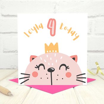Personalised 'Party Animal' 4th Birthday Card, 3 of 4