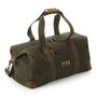 Monogrammed Luxury Waxed Canvas Holdall, thumbnail 1 of 3