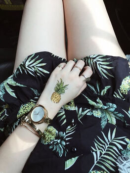 Pineapple Summer Temporary Tattoos, 9 of 9