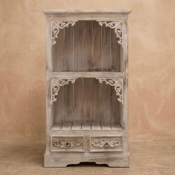 Solid Wood Whitewash Storage Cabinet In Several Colours, 4 of 7