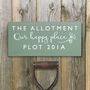 Personalised Allotment Plot Wooden Sign, thumbnail 2 of 5