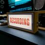 Wooden Light Box Recording Sign, thumbnail 2 of 4