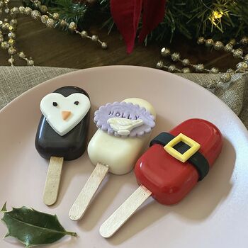 Personalised Cute Christmas Trio Of Cakesicles, 11 of 12