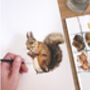 Personalised Woodland Animals Watercolour Print, thumbnail 4 of 8