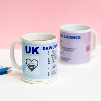 Personalised Driving Licence Mug, 4 of 5