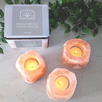 Personalised Himalayan Salt Candle Holder, 9 of 11