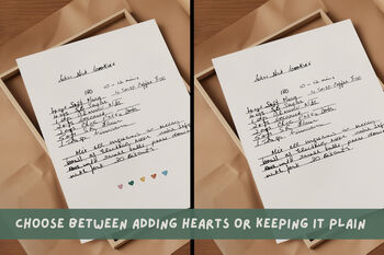 Personalised Handwriting Recipe Art Print, 2 of 7