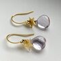 Aaa Pink Amethyst And Star Drop Earrings, thumbnail 5 of 9