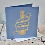 Personalised Beer Father's Day Gold Foil Card, thumbnail 2 of 3