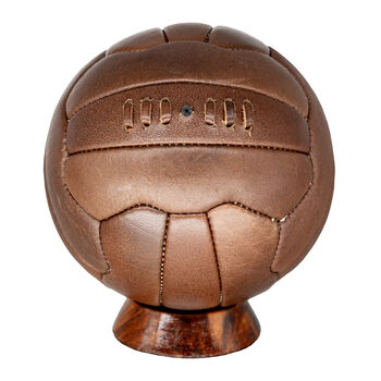 Personalised Vintage 18 Panel Leather Football, 3 of 3