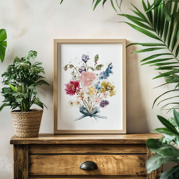Watercolour Family Birth Month Flower Print, 3 of 9