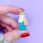 30mm Alice In Wonderland Drink Me Bottle Enamel Pin, thumbnail 4 of 7
