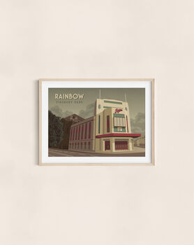 Rainbow Finsbury Park Travel Poster Art Print, 2 of 8