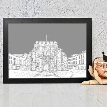 The Bargate Southampton Architectural Drawing Print, 2 of 10