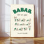 Babar The Elephant Yoga Nursery Art Print, thumbnail 1 of 3