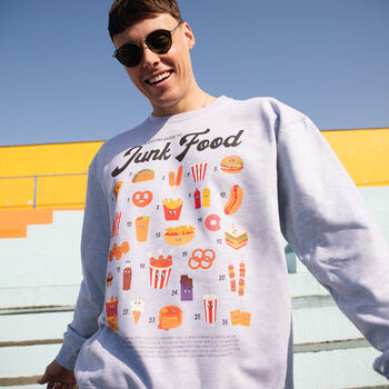 Junk Food Guide Men’s Graphic Sweatshirt, 2 of 3