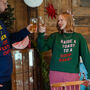 Raise A Toast Slogan Christmas Jumper Sweatshirt, thumbnail 2 of 6