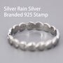 Sterling Silver Heart Shape Skinny Ring, thumbnail 5 of 12