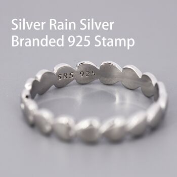 Sterling Silver Heart Shape Skinny Ring, 5 of 12
