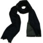 Scarf Navy / Grey Double Sided Soft And Warm, thumbnail 2 of 8