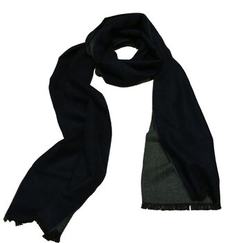Scarf Navy / Grey Double Sided Soft And Warm, 2 of 8
