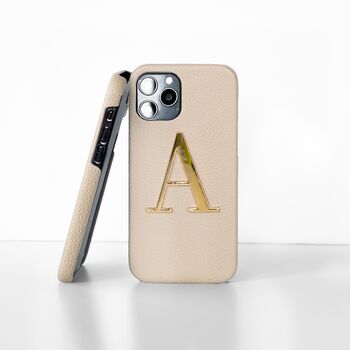 Personalised Gold Letter Phone Case, 4 of 7