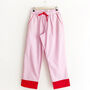 Pink And Red Cotton Pyjama Bottoms, Pink Pyjamas, thumbnail 3 of 7