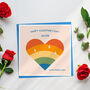 Personalised Rainbow Heart Valentine's Card, thumbnail 2 of 6